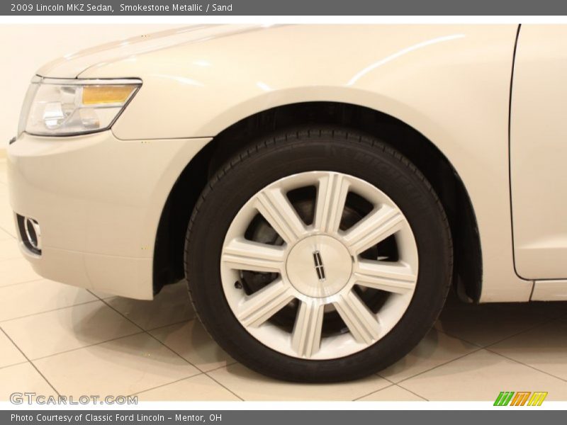 Smokestone Metallic / Sand 2009 Lincoln MKZ Sedan