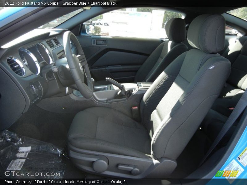 Grabber Blue / Charcoal Black 2012 Ford Mustang V6 Coupe