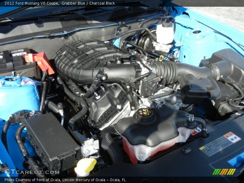 Grabber Blue / Charcoal Black 2012 Ford Mustang V6 Coupe