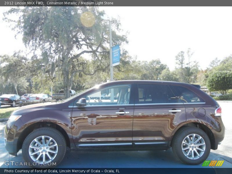 Cinnamon Metallic / Medium Light Stone 2012 Lincoln MKX FWD