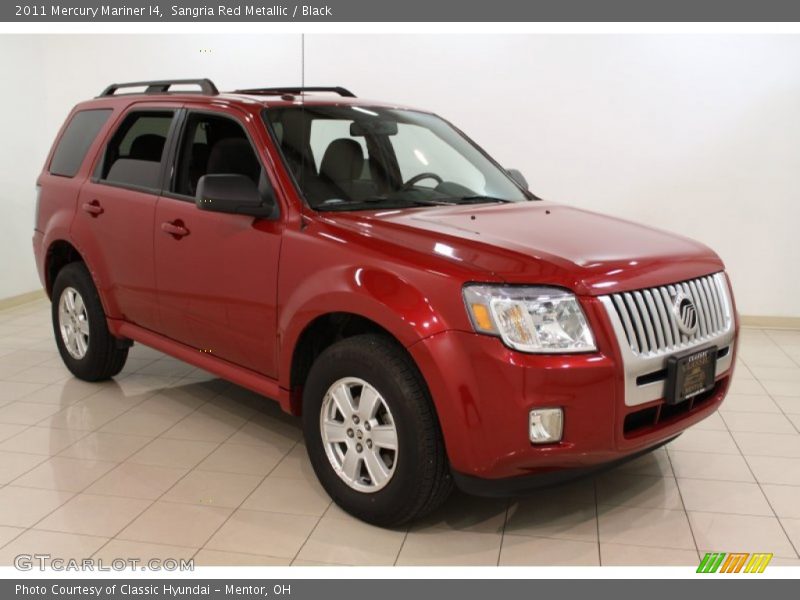 Sangria Red Metallic / Black 2011 Mercury Mariner I4