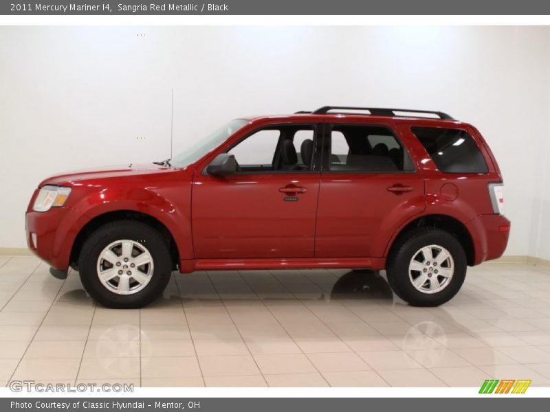 Sangria Red Metallic / Black 2011 Mercury Mariner I4