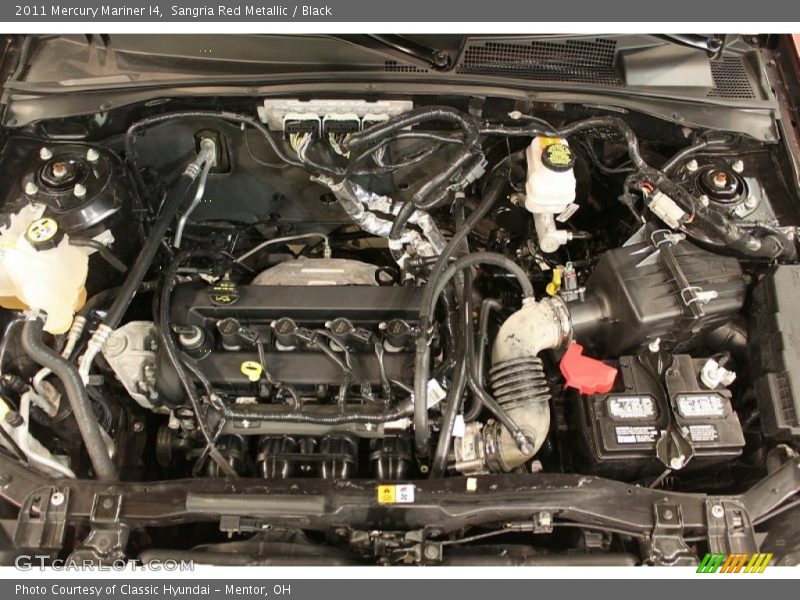 Sangria Red Metallic / Black 2011 Mercury Mariner I4