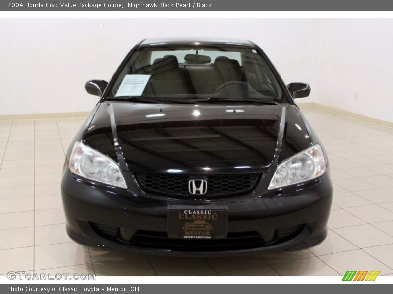 Nighthawk Black Pearl / Black 2004 Honda Civic Value Package Coupe