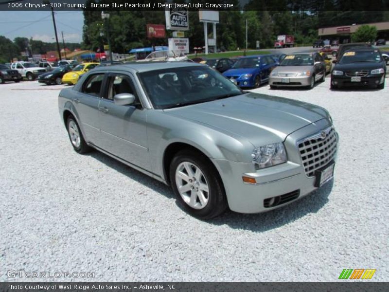 Butane Blue Pearlcoat / Deep Jade/Light Graystone 2006 Chrysler 300 Touring