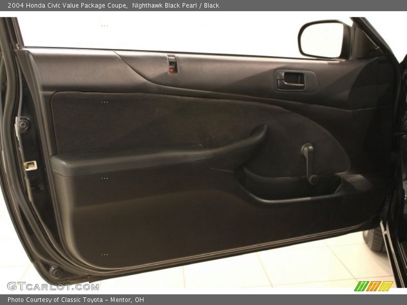Nighthawk Black Pearl / Black 2004 Honda Civic Value Package Coupe