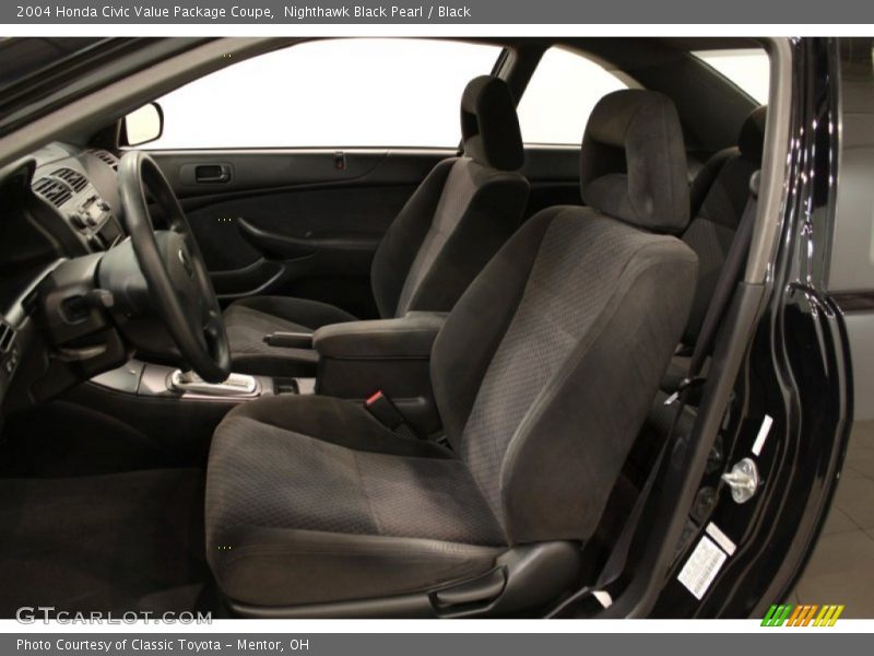 Nighthawk Black Pearl / Black 2004 Honda Civic Value Package Coupe