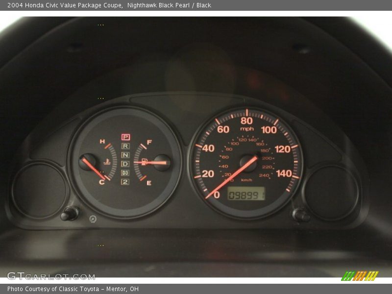  2004 Civic Value Package Coupe Value Package Coupe Gauges