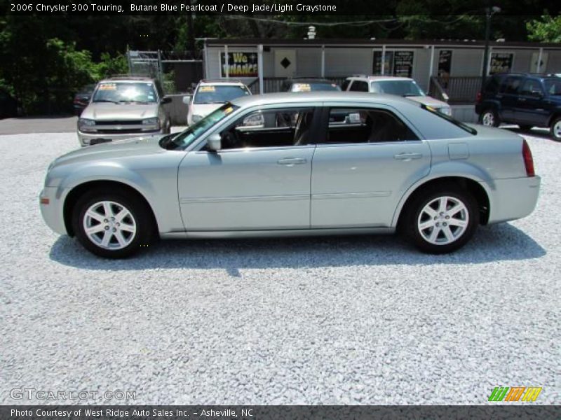 Butane Blue Pearlcoat / Deep Jade/Light Graystone 2006 Chrysler 300 Touring