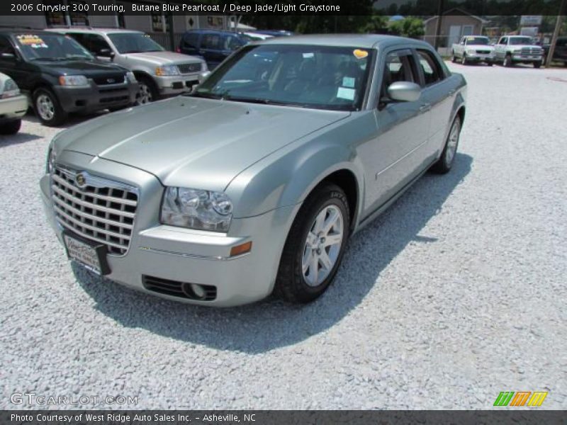 Butane Blue Pearlcoat / Deep Jade/Light Graystone 2006 Chrysler 300 Touring