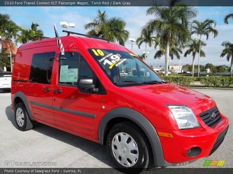 Torch Red / Dark Gray 2010 Ford Transit Connect XLT Passenger Wagon