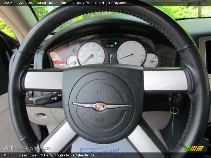 Butane Blue Pearlcoat / Deep Jade/Light Graystone 2006 Chrysler 300 Touring