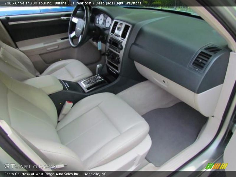 Butane Blue Pearlcoat / Deep Jade/Light Graystone 2006 Chrysler 300 Touring