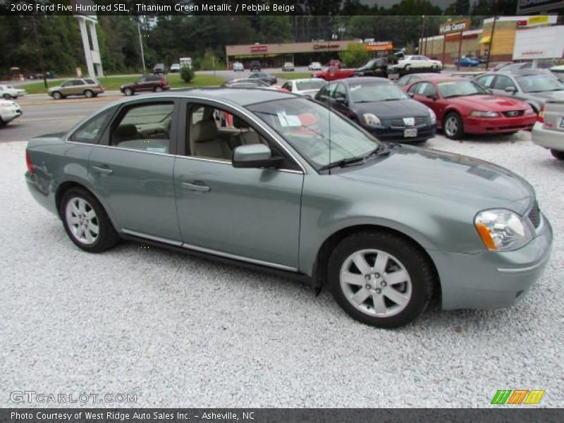 Titanium Green Metallic / Pebble Beige 2006 Ford Five Hundred SEL