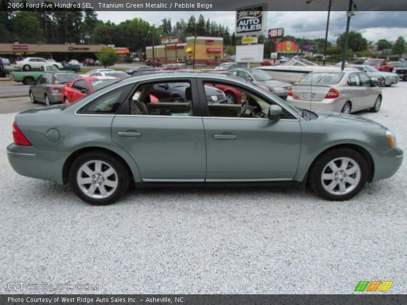 Titanium Green Metallic / Pebble Beige 2006 Ford Five Hundred SEL