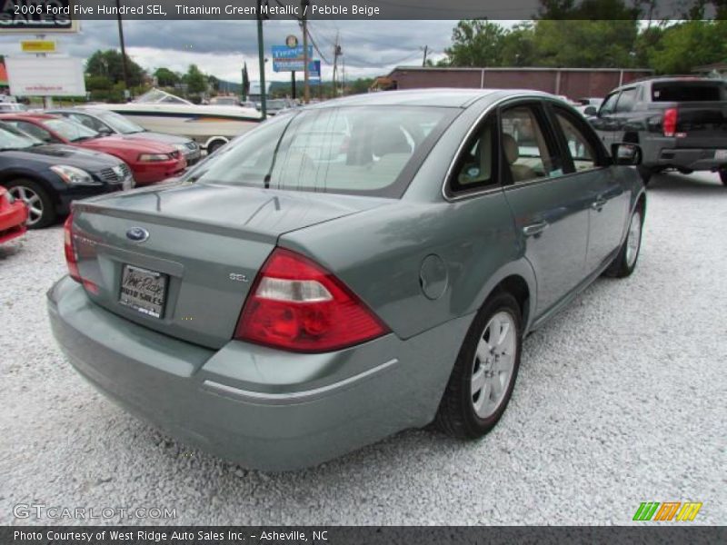 Titanium Green Metallic / Pebble Beige 2006 Ford Five Hundred SEL