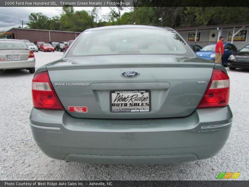 Titanium Green Metallic / Pebble Beige 2006 Ford Five Hundred SEL
