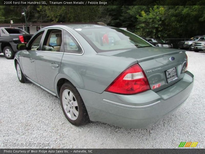 Titanium Green Metallic / Pebble Beige 2006 Ford Five Hundred SEL
