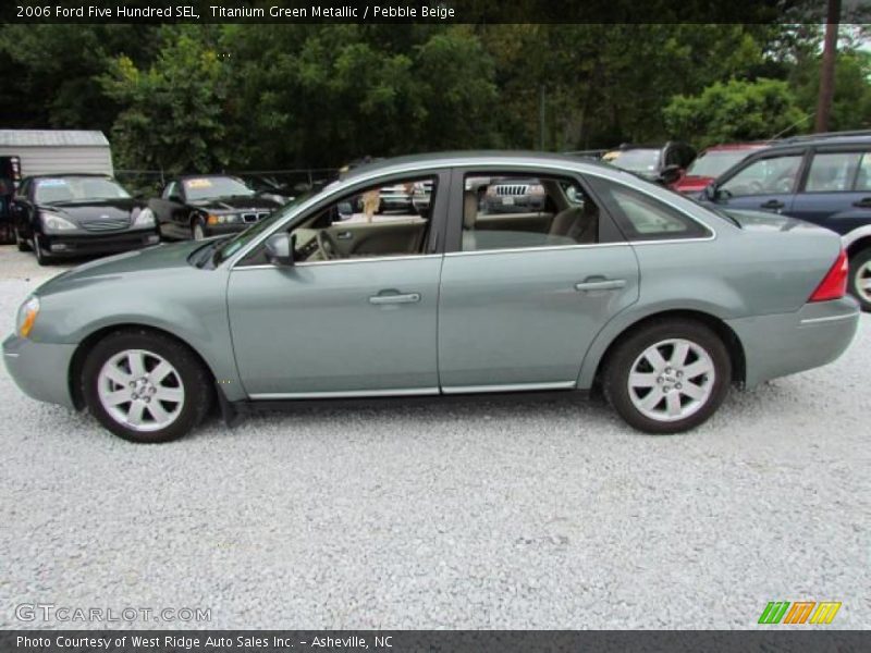 Titanium Green Metallic / Pebble Beige 2006 Ford Five Hundred SEL