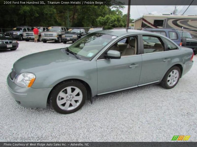 Titanium Green Metallic / Pebble Beige 2006 Ford Five Hundred SEL
