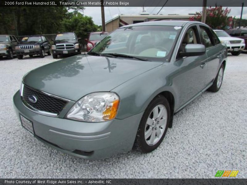 Titanium Green Metallic / Pebble Beige 2006 Ford Five Hundred SEL