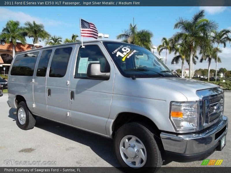Ingot Silver Metallic / Medium Flint 2011 Ford E Series Van E350 XLT Passenger