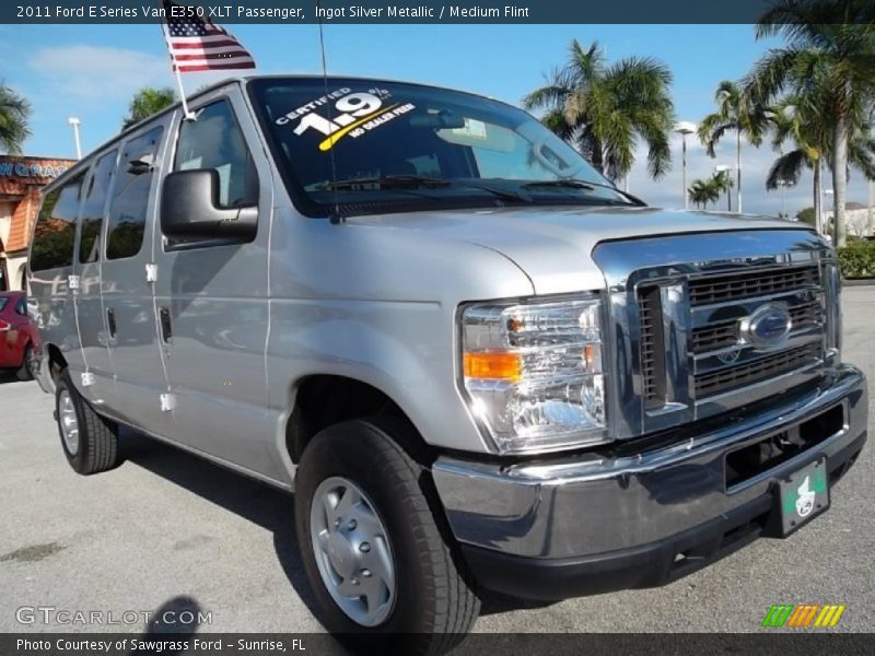Ingot Silver Metallic / Medium Flint 2011 Ford E Series Van E350 XLT Passenger