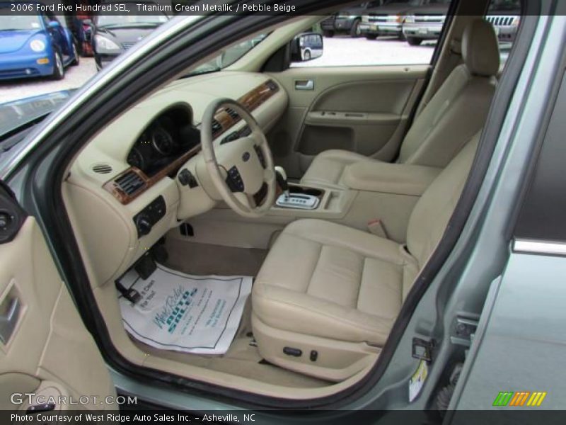 Titanium Green Metallic / Pebble Beige 2006 Ford Five Hundred SEL