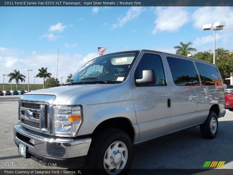 Ingot Silver Metallic / Medium Flint 2011 Ford E Series Van E350 XLT Passenger
