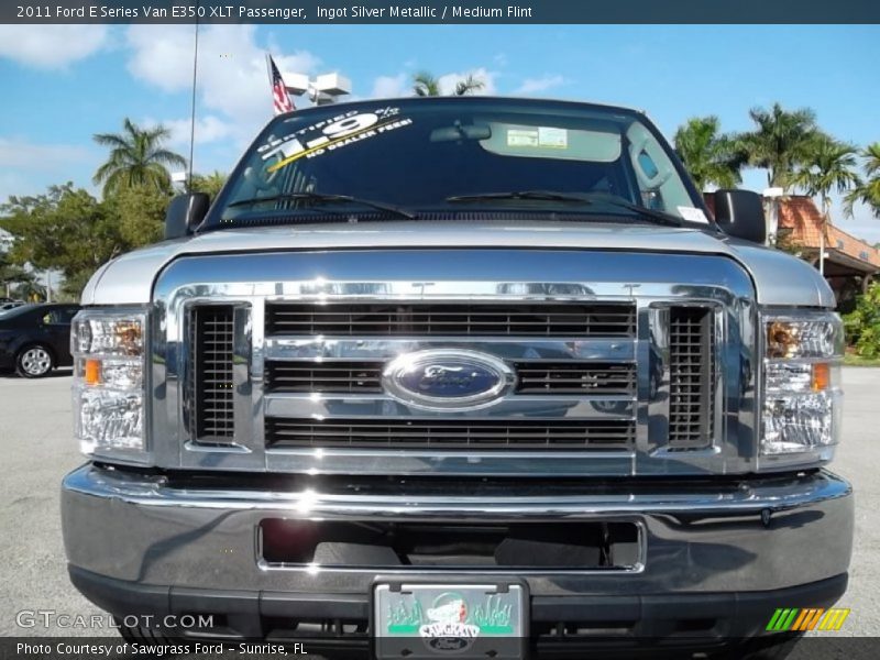 Ingot Silver Metallic / Medium Flint 2011 Ford E Series Van E350 XLT Passenger