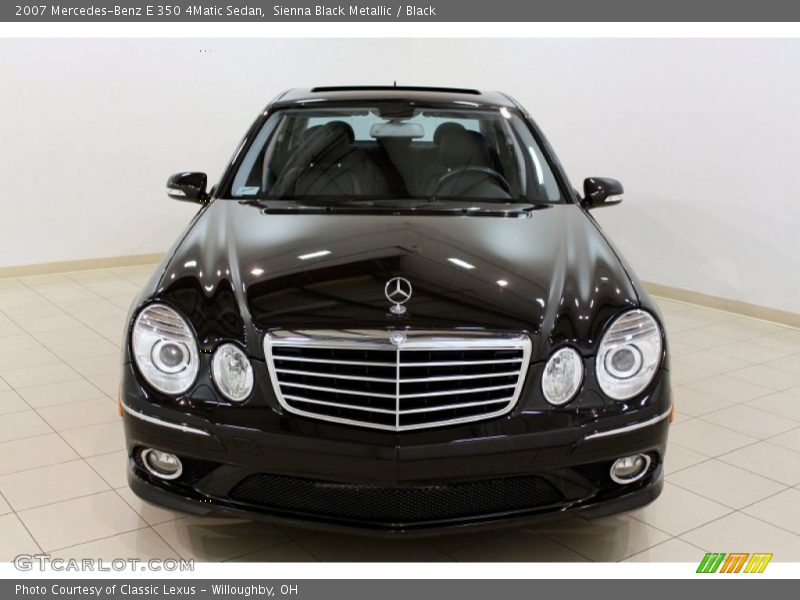 Sienna Black Metallic / Black 2007 Mercedes-Benz E 350 4Matic Sedan