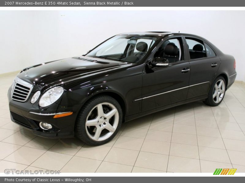 Sienna Black Metallic / Black 2007 Mercedes-Benz E 350 4Matic Sedan