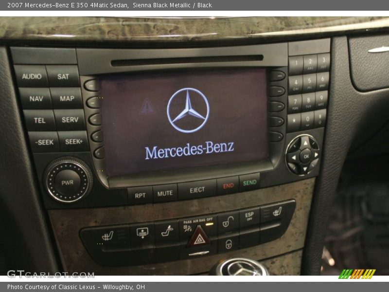 Sienna Black Metallic / Black 2007 Mercedes-Benz E 350 4Matic Sedan