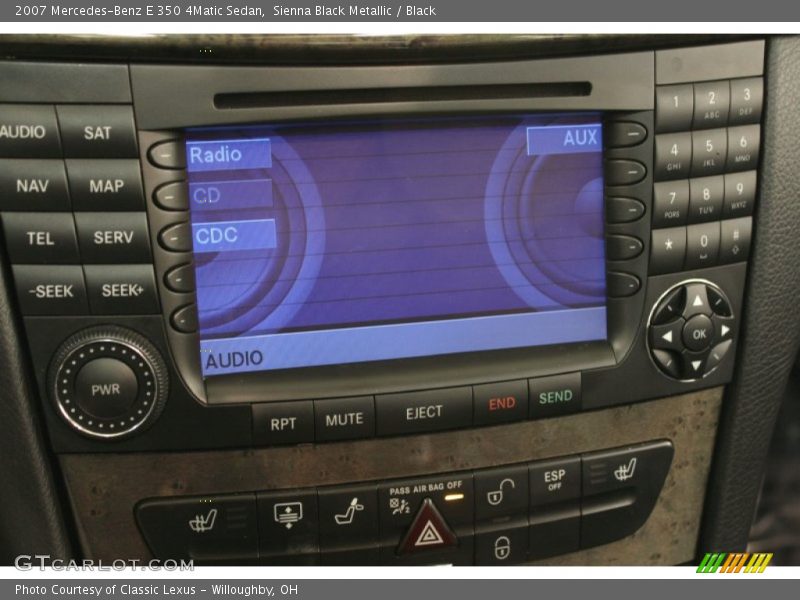 Sienna Black Metallic / Black 2007 Mercedes-Benz E 350 4Matic Sedan
