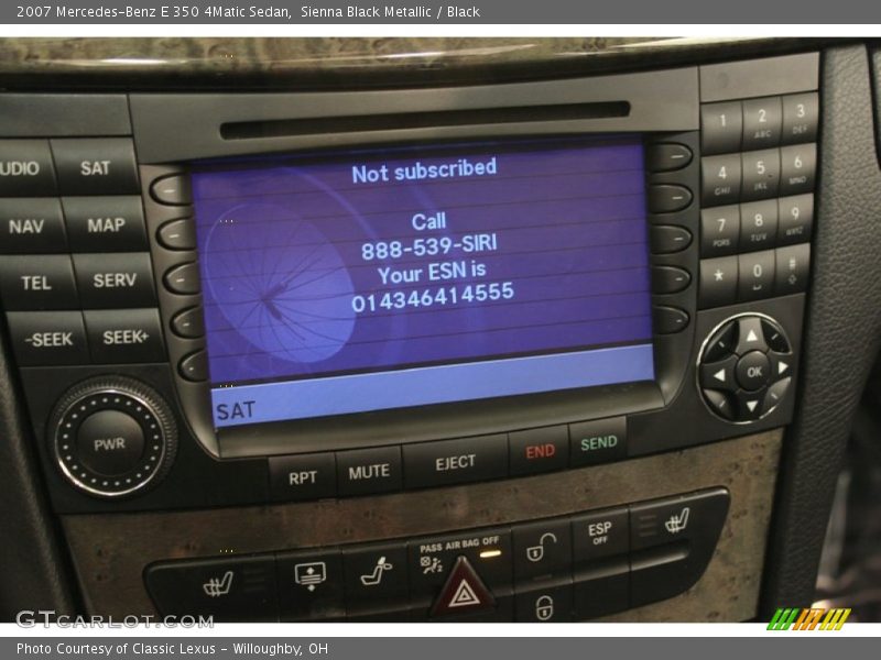 Sienna Black Metallic / Black 2007 Mercedes-Benz E 350 4Matic Sedan