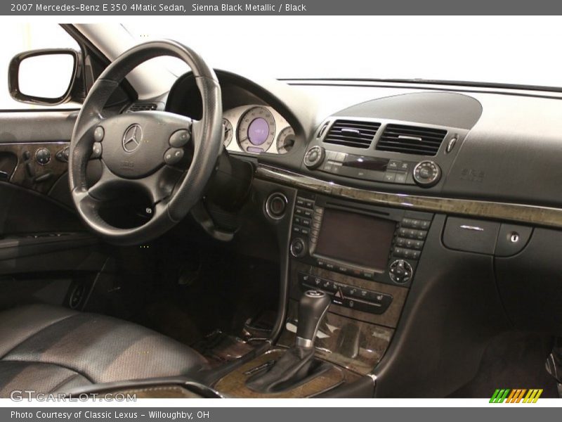 Sienna Black Metallic / Black 2007 Mercedes-Benz E 350 4Matic Sedan