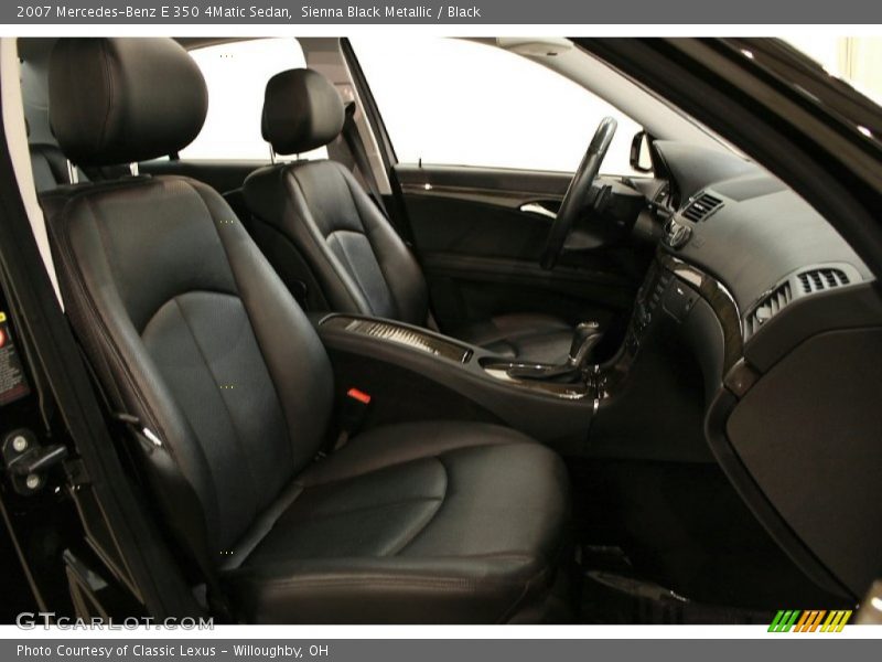 Sienna Black Metallic / Black 2007 Mercedes-Benz E 350 4Matic Sedan