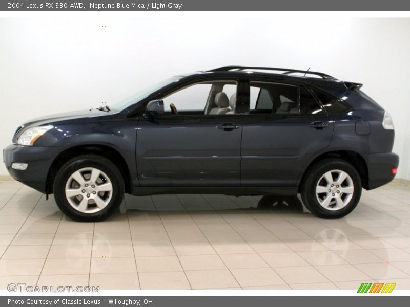 Neptune Blue Mica / Light Gray 2004 Lexus RX 330 AWD