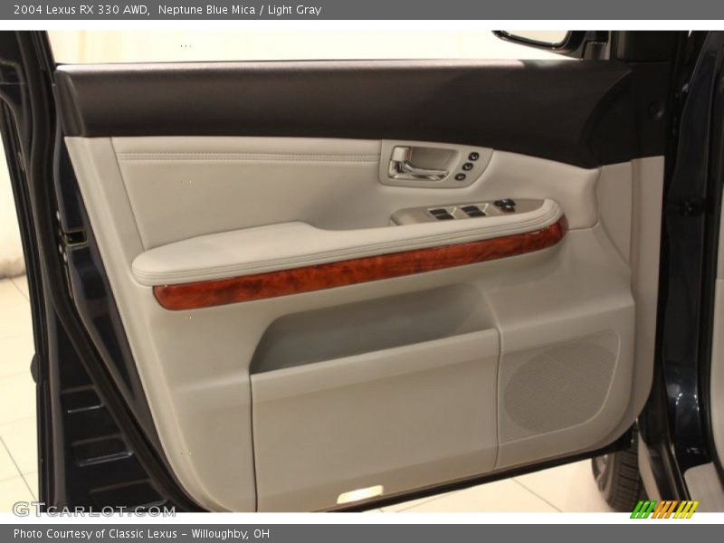 Neptune Blue Mica / Light Gray 2004 Lexus RX 330 AWD