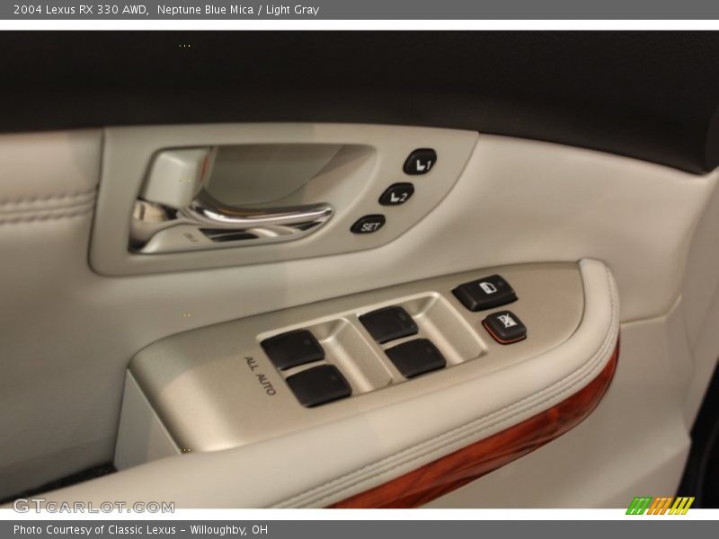 Neptune Blue Mica / Light Gray 2004 Lexus RX 330 AWD