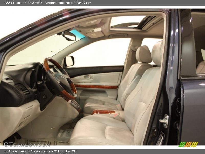 Neptune Blue Mica / Light Gray 2004 Lexus RX 330 AWD