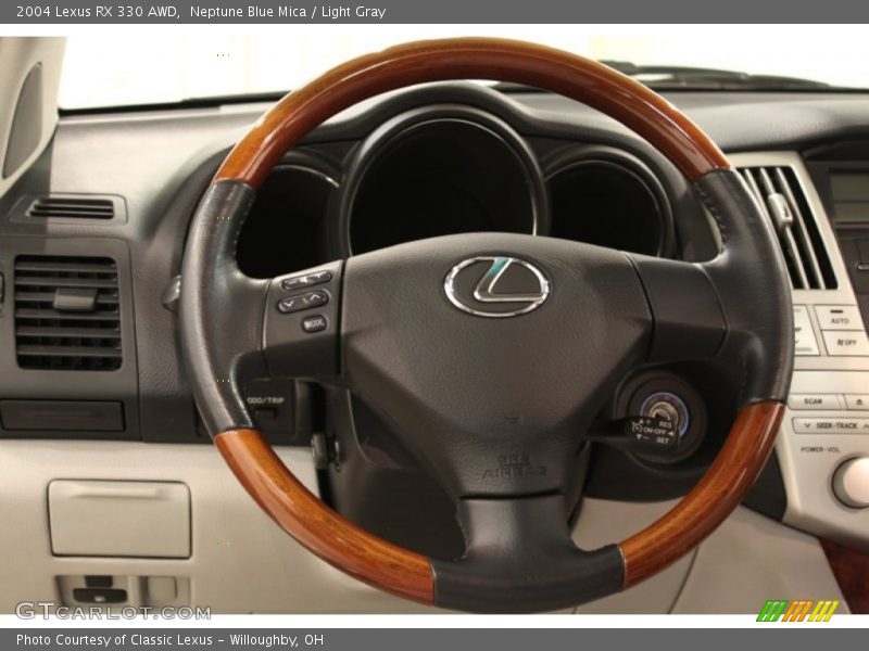 Neptune Blue Mica / Light Gray 2004 Lexus RX 330 AWD