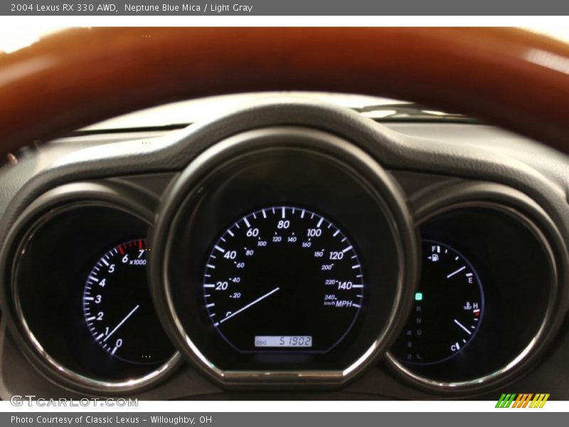 Neptune Blue Mica / Light Gray 2004 Lexus RX 330 AWD