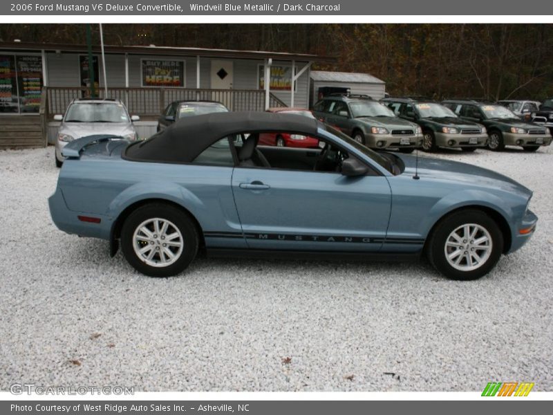 Windveil Blue Metallic / Dark Charcoal 2006 Ford Mustang V6 Deluxe Convertible