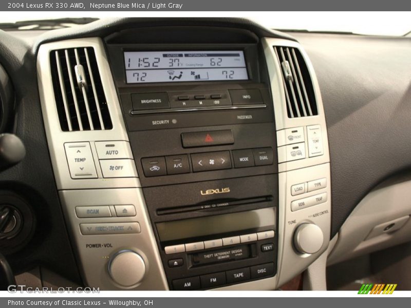 Neptune Blue Mica / Light Gray 2004 Lexus RX 330 AWD