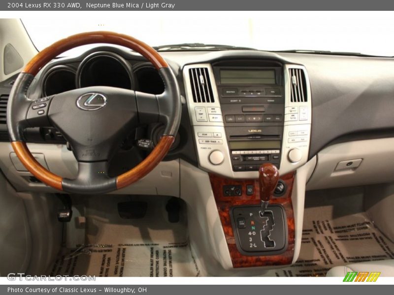 Neptune Blue Mica / Light Gray 2004 Lexus RX 330 AWD
