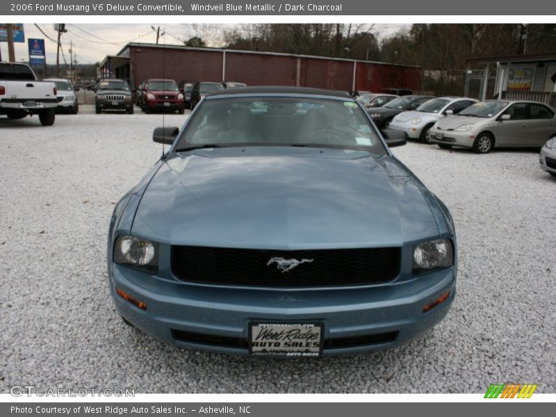 Windveil Blue Metallic / Dark Charcoal 2006 Ford Mustang V6 Deluxe Convertible