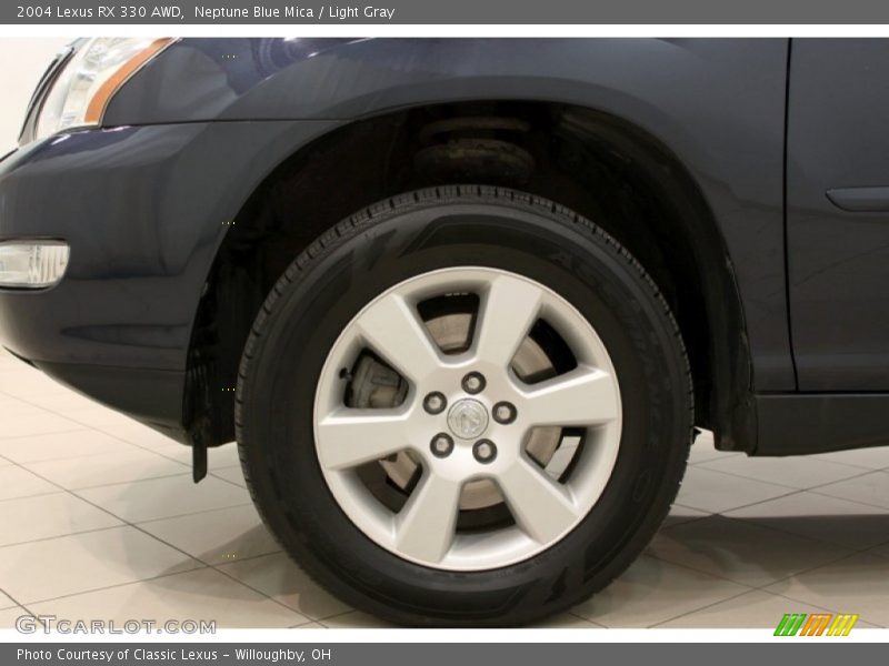 Neptune Blue Mica / Light Gray 2004 Lexus RX 330 AWD