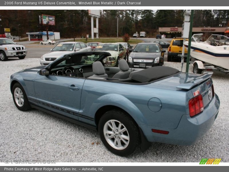 Windveil Blue Metallic / Dark Charcoal 2006 Ford Mustang V6 Deluxe Convertible