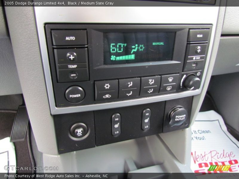 Black / Medium Slate Gray 2005 Dodge Durango Limited 4x4